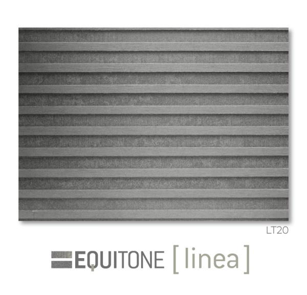Трехмерные фиброцементные фасадные панели Equitone Linea LT20