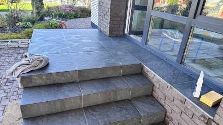Террасные пластины Atlas Concorde Russia Landstone Night Lastra, 600х600х20 мм